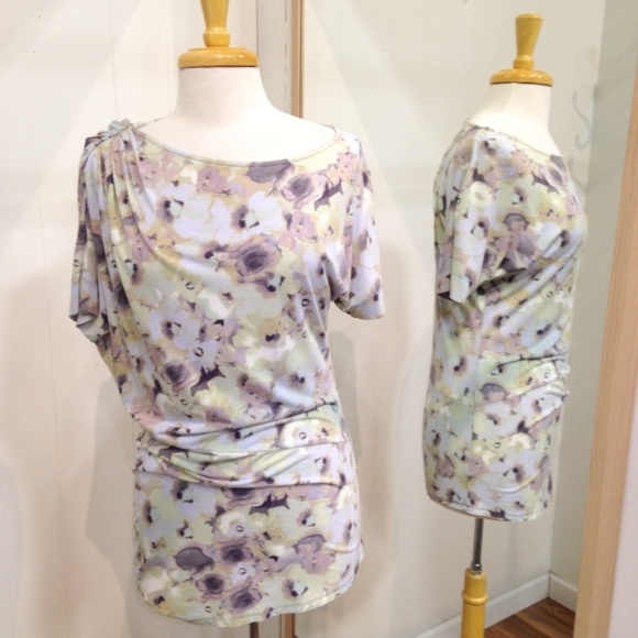 SOLD Anthropologie Deletta Floral Grecian Tunic - Picture 2 of 4